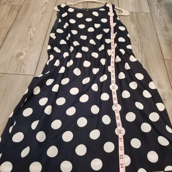 J.Crew Womens Mini Dress Size 10 Multicolor Polka Dot Swing Lightweig Sleeveless - Picture 5 of 9